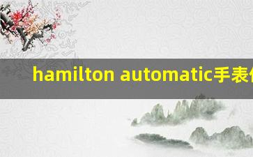 hamilton automatic手表价格